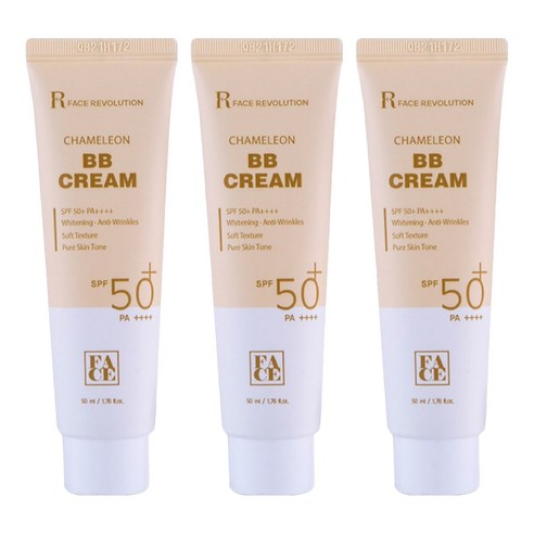 페이스레볼루션 카멜레온 비비크림 SPF50+ PA++++, 3개, 50ml