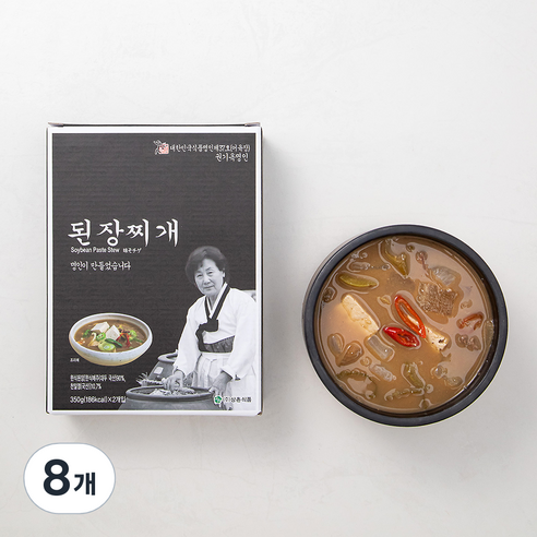 상촌식품 권기옥명인 된장찌개, 350g, 8개