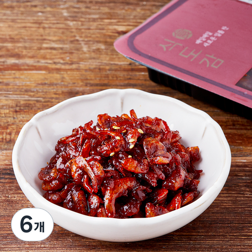 바다원 식도감 새우조림, 100g, 6개