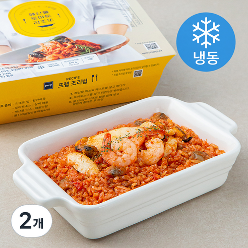 프렙 그랑씨엘 해산물 토마토 리조또 (냉동), 2개, 610g
