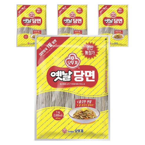 오뚜기옛날 당면, 1kg, 4개