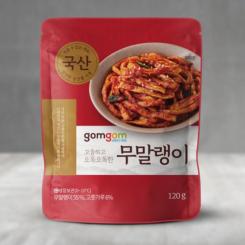 곰곰 무말랭이, 120g, 1개