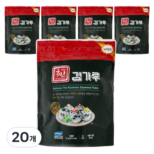 더국민 김가루 골드, 70g, 20개