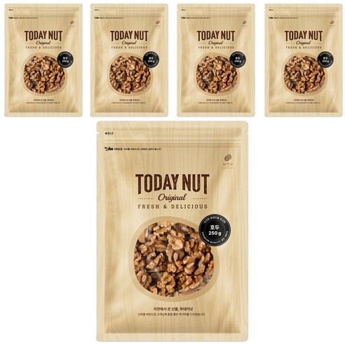 투데이넛 호두, 250g, 5개