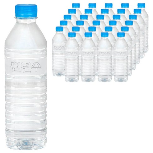 천년수 무라벨 생수, 500ml, 80개