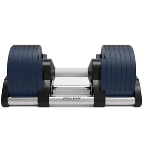 멜킨 무게조절 덤벨 롤튼 조립식 아령 세트 네이비 블루 24kg / 4kg 조절 + 거치대, 1세트