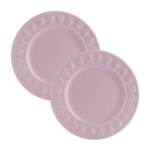 웨지우드 페스티비티 27cm 접시, 2p, 핑크 접시
