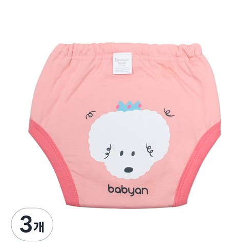베이비앙 배변훈련팬티 5중방수, 멍멍이, 3개