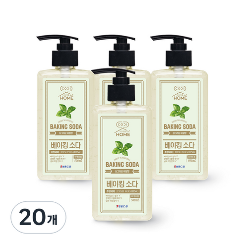 코디앳홈 베이킹소다 바질향 주방세제, 20개, 500ml