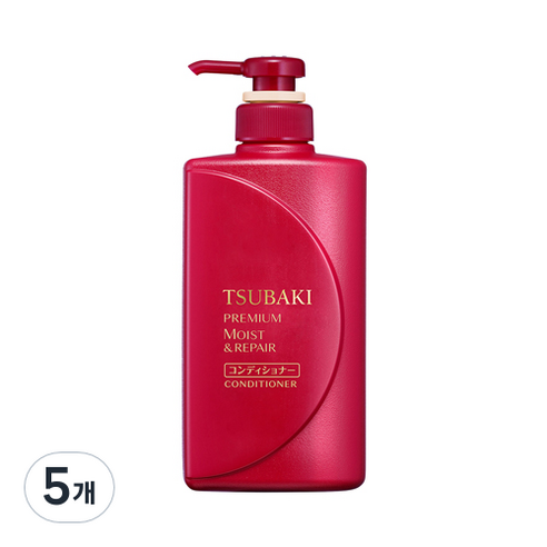 츠바키 프리미엄모이스트 리페어 컨디셔너 프루티 플로럴 향, 490ml, 5개