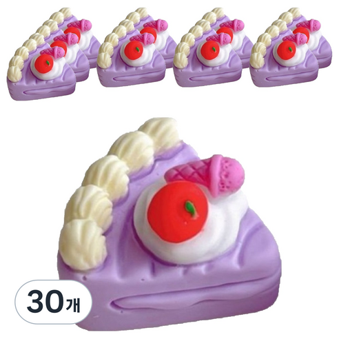 루시마켓 케이크 DIY 재료 애플 + 퍼플 25 x 15 mm, 30개