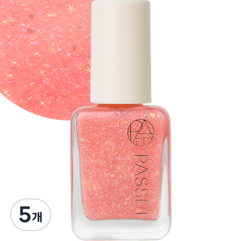 파셋 셀럽 네일 폴리쉬 매니큐어, 53 로코코오렌지, 7ml, 5개