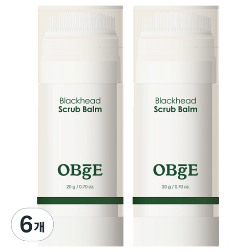 오브제 블랙헤드 스틱 스크럽 밤 20g, 1개입, 6개