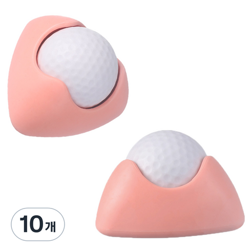 코히모 발바닥 마사지 롤러 바디 지압 볼 7 x 7 x 4.5 cm 4W341, 10개, 핑크