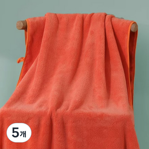 원이네 행복한 두 송이 바스타월 300g 벨벳, 오렌지, 5개