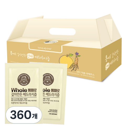 통째로 갈아만든 배도라지즙, 100ml, 360개