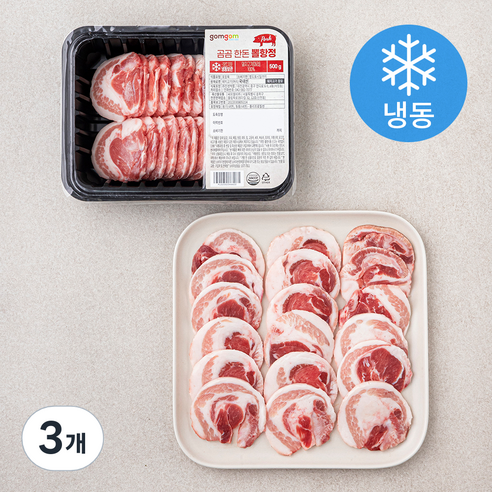 곰곰 한돈 뽈항정 (냉동), 3개, 500g