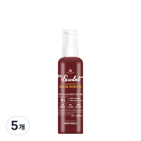 토니모리 닥터 스칼렛 실크 펩타이드 헤어세럼, 5개, 150ml
