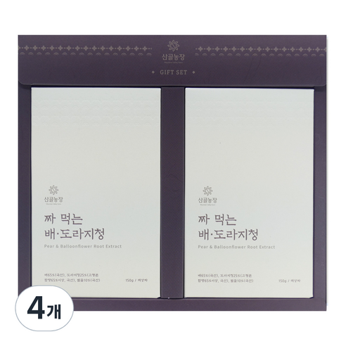 산골농장 짜먹는 배도라지청, 10g, 30개입, 4개