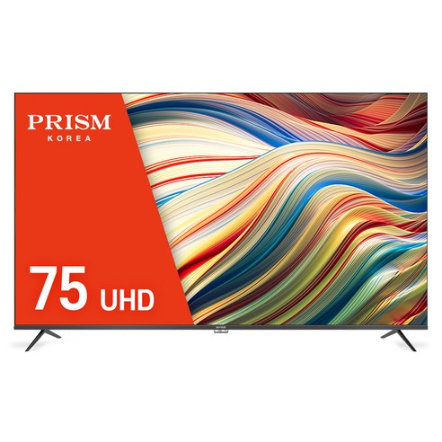 프리즘코리아 4K UHD LED 바이런 베젤리스 무결점 TV, 190cm(75인치), BR750UHD, 무타공 벽걸이형(추가비용발생), 방문설치