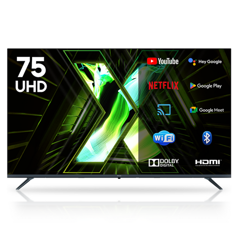 이노스 4K UHD LED 구글 3.0 스마트 TV 방문설치, X75, 무타공 벽걸이형(추가비용발생), 190.5cm