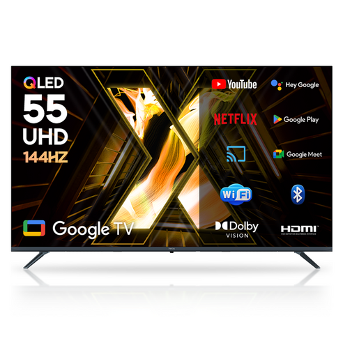 이노스 4K UHD QLED 구글 3.0 VRR 144Hz 스마트 TV, 무타공 벽걸이형(추가비용발생), 방문설치, X55 QLED PRO, 139.7cm