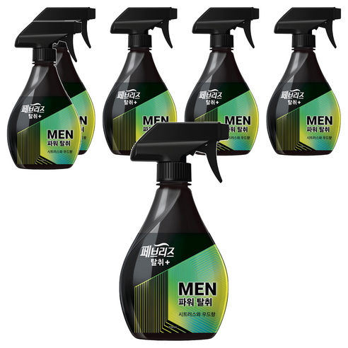 페브리즈 섬유탈취제 맨 시트러스와 우드향 본품, 370ml, 6개