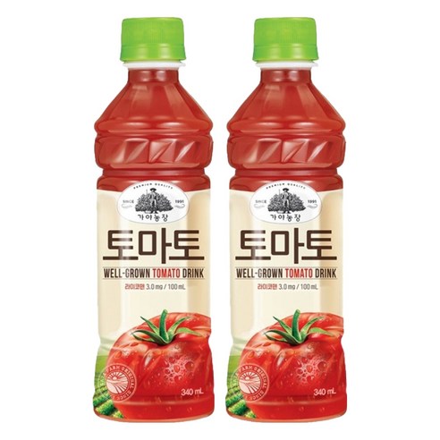 가야농장 토마토, 340ml, 2개