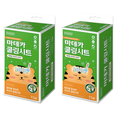 마데카 쿨링시트, 15개입, 2개