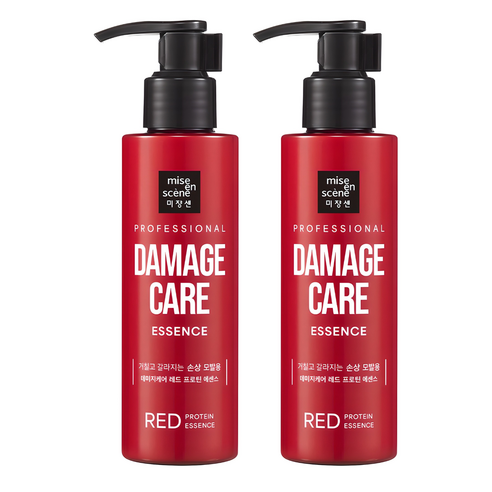미쟝센 데미지케어 레드 프로틴 헤어크림 에센스, 140ml, 2개