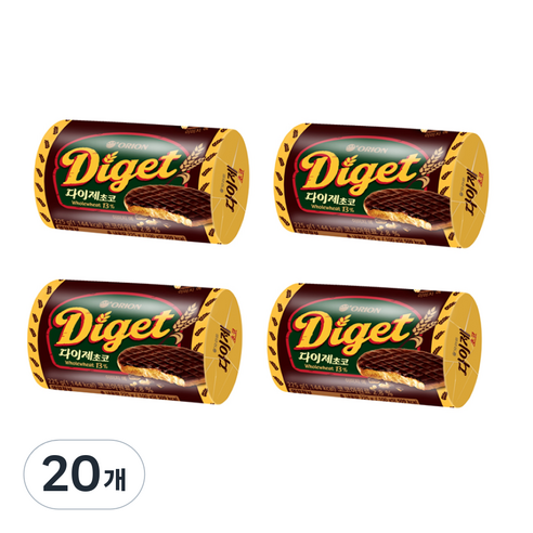 오리온 닥터유 다이제 초코, 225g, 20개