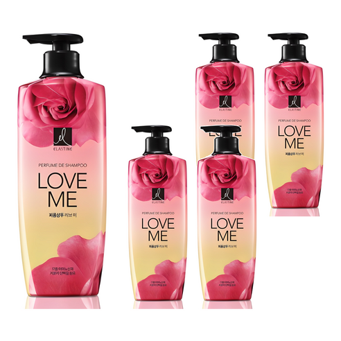엘라스틴 퍼퓸 샴푸 러브 미, 600ml, 5개