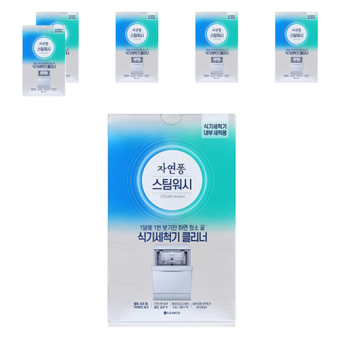 자연퐁 스팀워시 식기세척기 클리너 2p, 200g, 6개