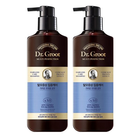닥터그루트 멀티 퍼펙션 탈모케어 가려운 두피용 샴푸 아로마틱허벌향, 400ml, 2개