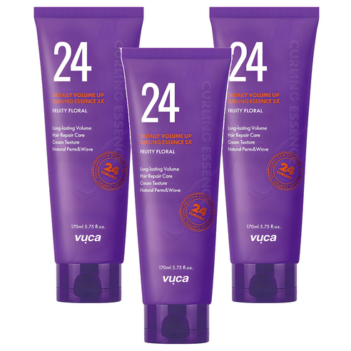 뷰카 24 데일리 볼륨 업 컬링 에센스 2X, 170ml, 3개