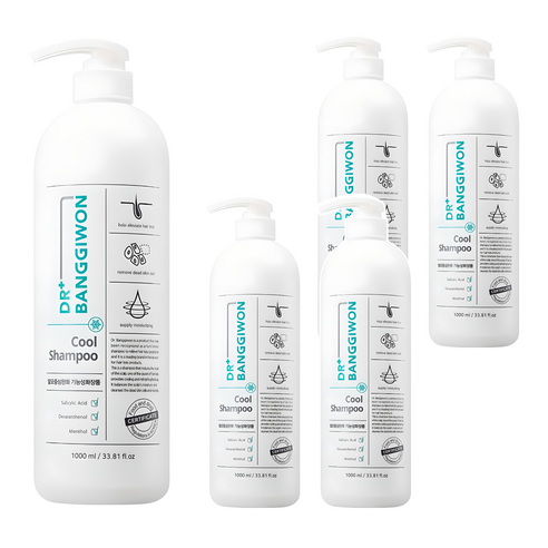 닥터방기원 쿨 탈모 샴푸, 1000ml, 5개