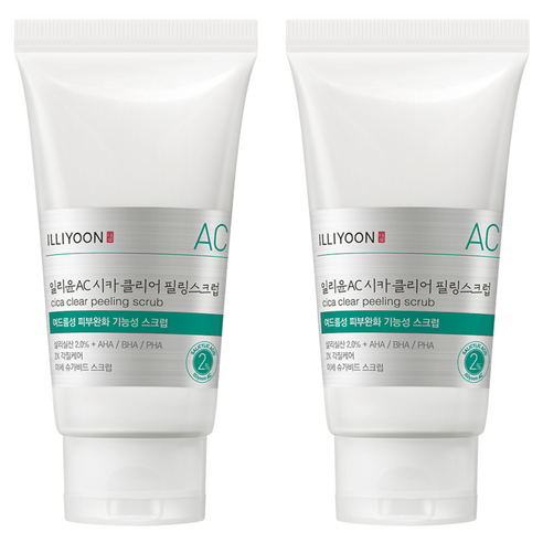일리윤 시카 아크네 클리어 필링 스크럽, 200g, 2개