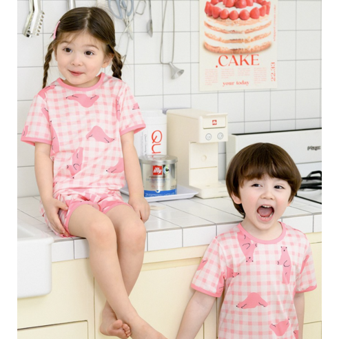 보누맘 에어매쉬 실내복으로 땀 걱정 없이 꿀잠!