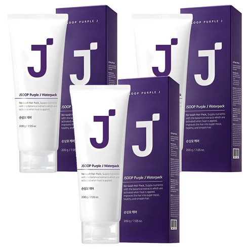 제이숲 퍼플제이 단백질 노워시 헤어팩 트리트먼트, 200ml, 3개