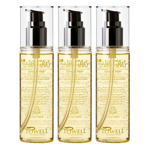 로웰 얼그레이 리바이탈 헤어오일, 100ml, 3개