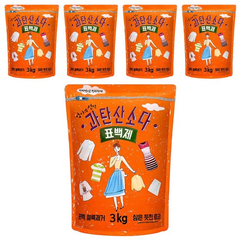 엄마의선택 과탄산소다 표백제, 3kg, 5개