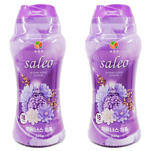 살래오 향기 부스터 섬유유연제 루미너스 퍼플, 550g, 2개