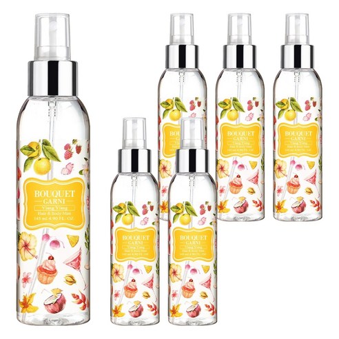 부케가르니 프레그런스드 헤어 앤 바디미스트 일랑일랑, 145ml, 6개