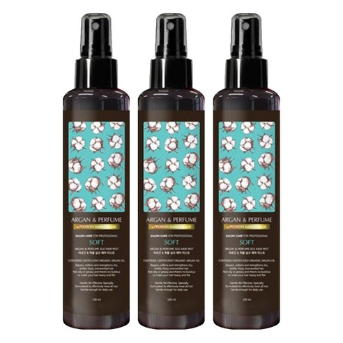 페디슨 보떼 아르간 퍼퓸 헤어 실크미스트 소프트, 140ml, 3개
