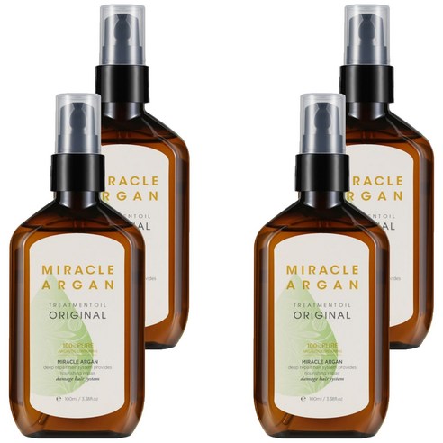 메리트 미라클 아르간 오리지널 헤어오일, 100ml, 4개