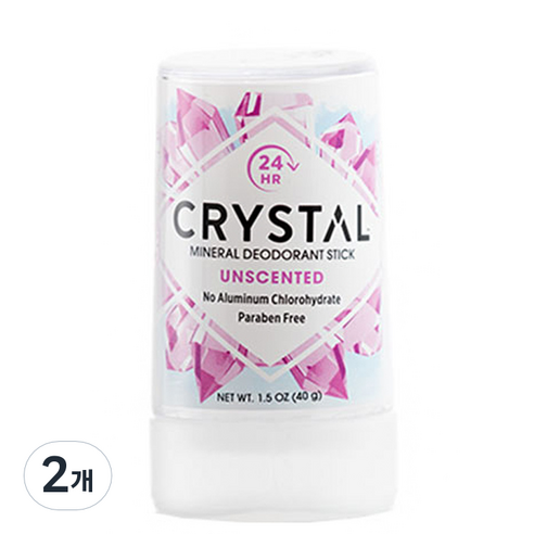 크리스탈 미네랄 데오드란트 미니스틱, 2개, 118ml