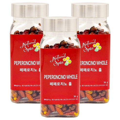 내츄럴스파이스 페페로치노 홀, 34g, 3개