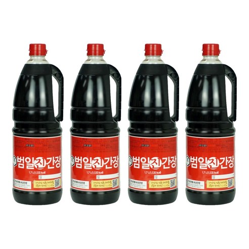 범일 진간장, 1.7L, 4개
