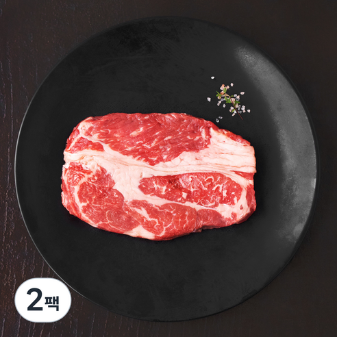 푸드랩플러스 미국산 프라임 척아이롤 구이용 (냉장), 200g, 2팩
