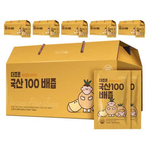 더존건강 더조은 국산100 배즙, 100ml, 180개